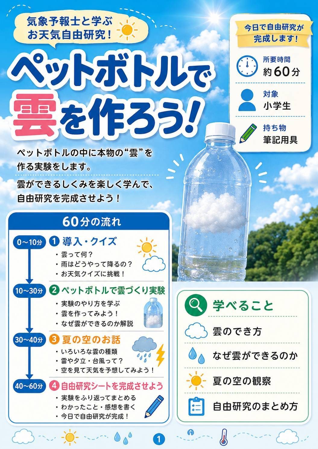 気象予報士と学ぶお天気自由研究